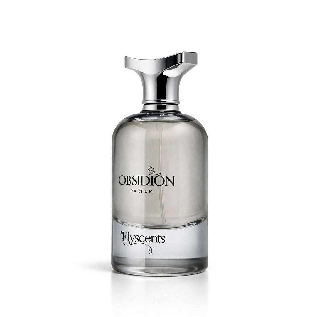 Obisidion fruity rose and oud perfume bottle by Elyscents UAE