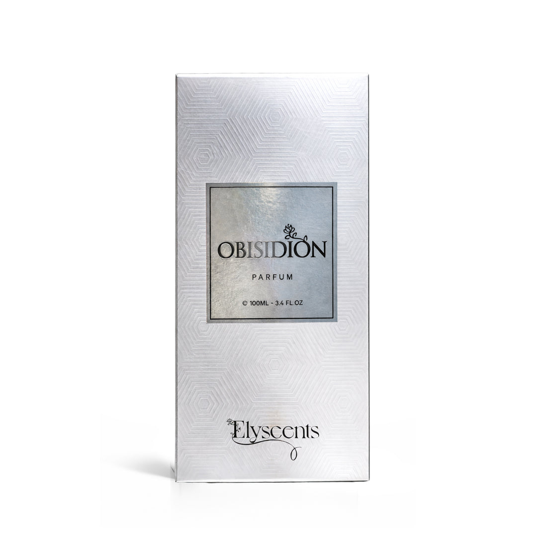 Obisidion fruity rose and oud perfume bottle by Elyscents UAE