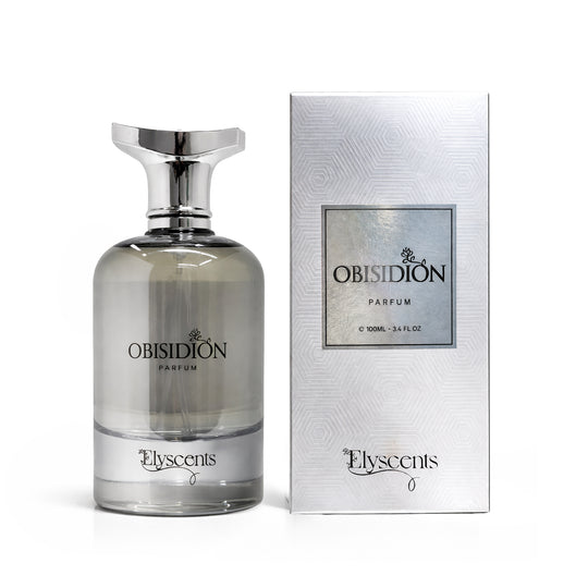 Obisidion fruity rose and oud perfume bottle by Elyscents UAE