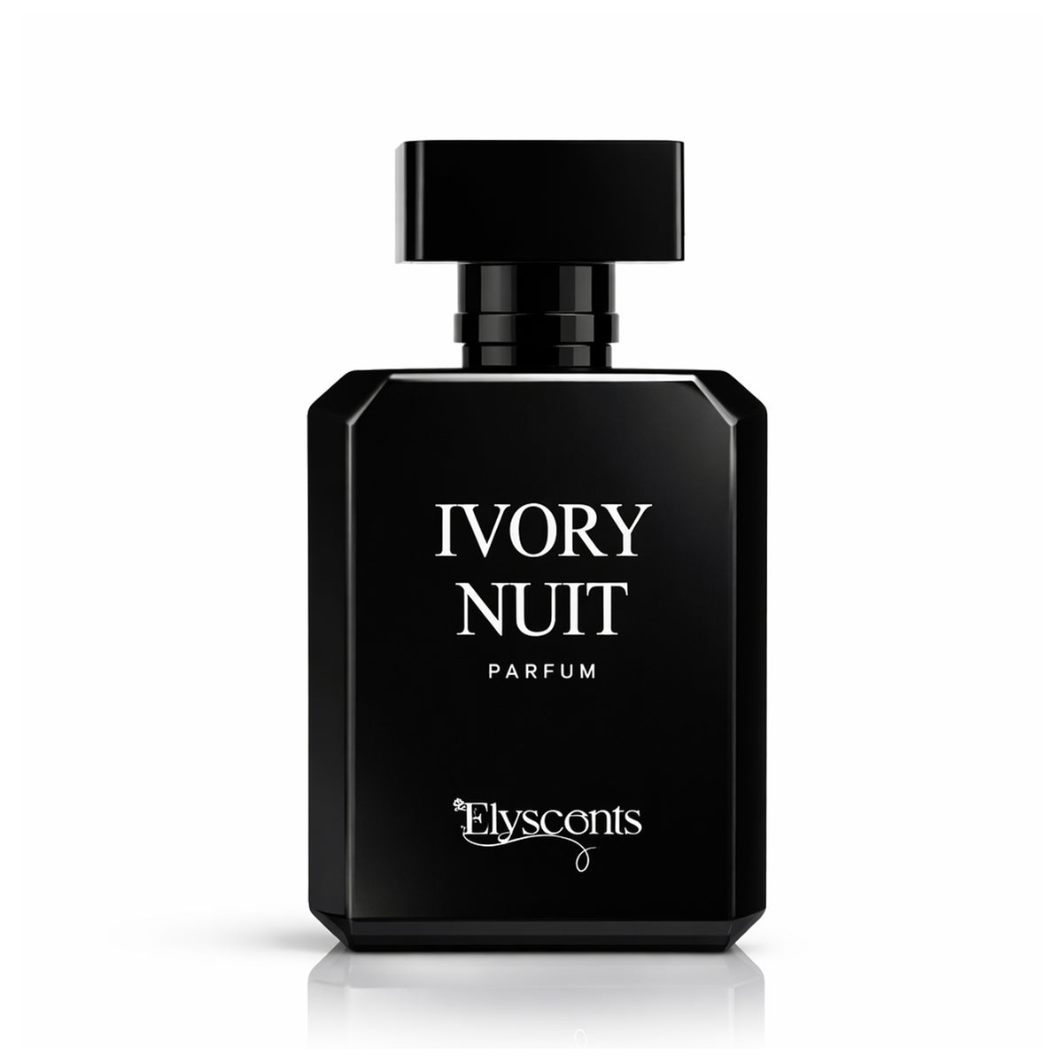 Ivory Nuit creamy and smooth perfume bottle by Elyscents UAE